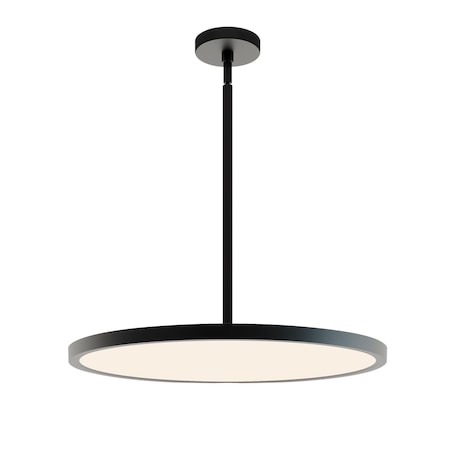 Edge Round Pendant, 40W 3600lm 120 277V, Black